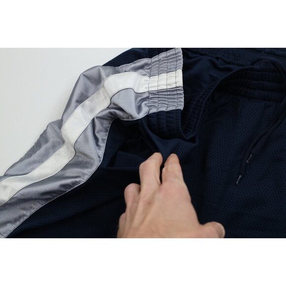 Vintage Nike Mens XL Travis Scott Mini Swoosh Heavy Mesh Basketball Shorts Blue - Picture 6 of 11